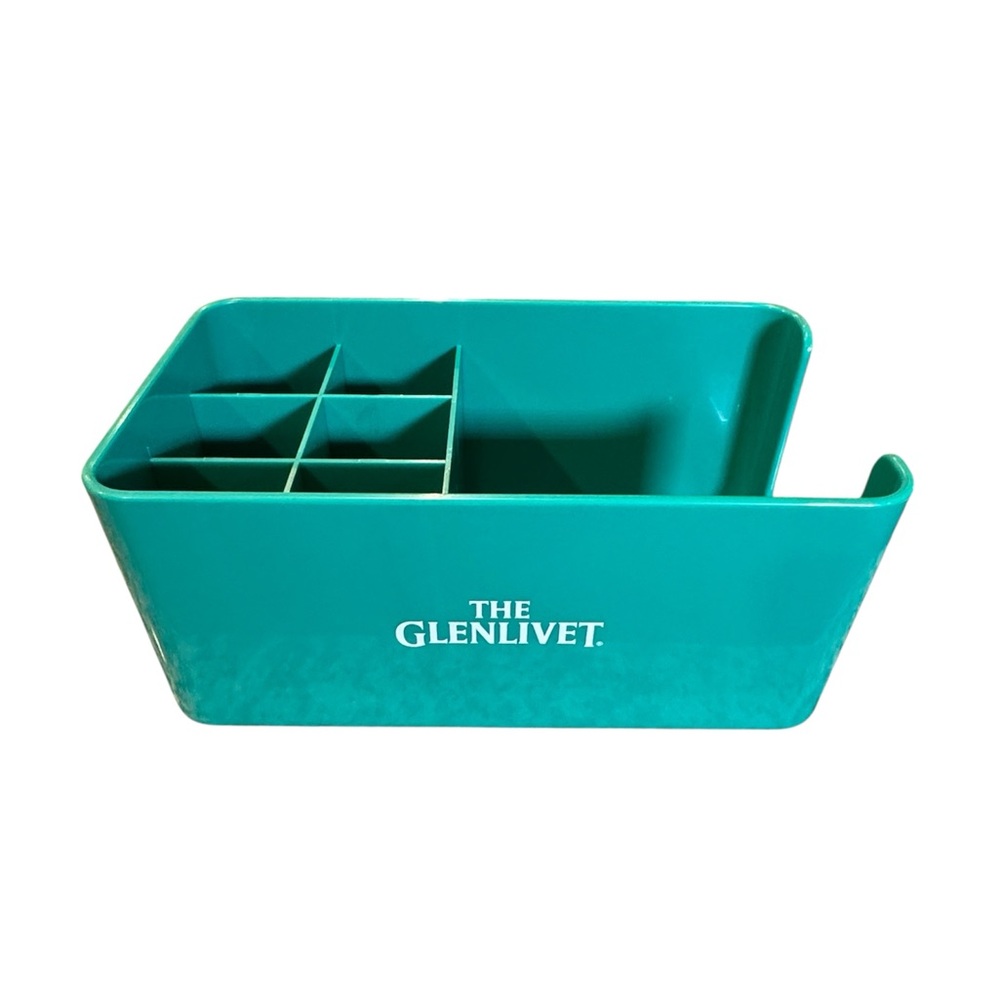 The Glenlivet Scotch Hard Plastic Bar Caddy Teal Color